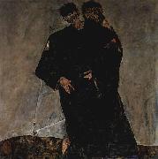 Egon Schiele Hermits Spain oil painting artist